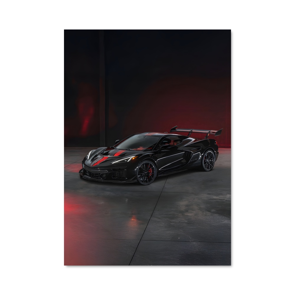 Poster Corvette Vitesse fouet